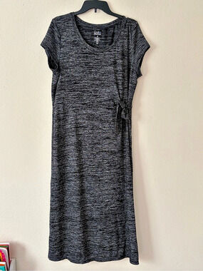 Croft & Barrow Women's Maxi Dress Black & Gray XL